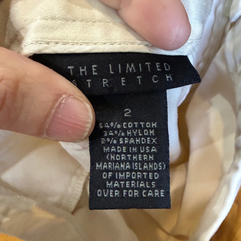 The Limited Stretch Women's Cream Skirt Size 2 - Picture 5 of 5
